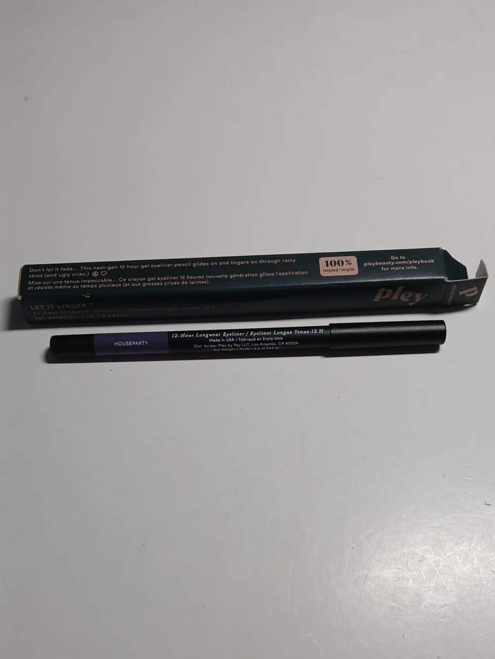Pley Eyeliner Gel Pencil - Houseparty Purple Shade - 12hr Wear Long Lasting